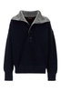 Gucci Men Navy Blue Stretch Cotton Blend Polo Shirt