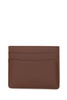 A.P.C. Men Brown Leather Card Holder