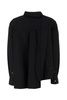 Black poplin shirt