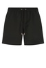 Black polyester swimming shorts