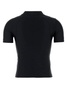 Black stretch nylon t-shirt