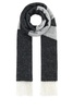 Dark grey wool blend Malo scarf