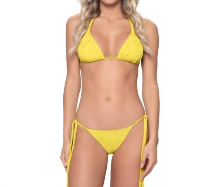sunshine mila tie teeny bottoms in yellow