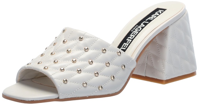 KARL LAGERFELD womens Shai Peep Toe Dress Sandal