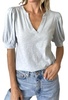 the kira tee in aquamarine