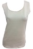bra-friendly tank top in ivory