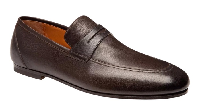 plator 6228827 men's prune calf plain leather loafers