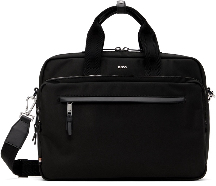 Black Multi-Pocket Briefcase