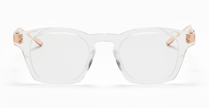 Wise - Crystal Clear - Brushed White Gold (48) Glasses