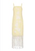 presley midi dress in yellow