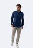 royal blue solid shirt