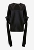 atin-finish pleated blouse