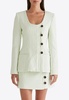Vera Off-Center Crinkled Jacket