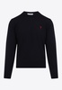 Ami De Coeur Embroidered Wool Sweater