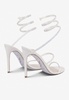 Cleo 105 Crystal-Embellished Wraparound Sandals