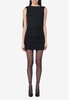 Draped Sleeveless Mini Dress