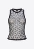Love Birds Jacquard Mesh Tank Top