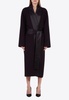 Wool Robe Coat with Satin Lapels