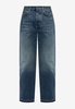 Straight-Leg Faded Jeans