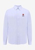 Boke Flower Embroidered Long-Sleeved Shirt