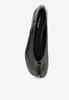 Mirror Leather Tabi Ballet Flats