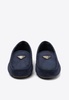 Triangle Logo Suede Loafers