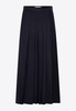 Sable Wool Midi Skirt