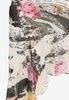 Printed viscose crepe mini dress