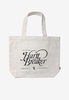 Large Graphic Print Canvas Tote Bag