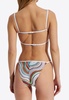 Patterned Knit Lurex Bikini
