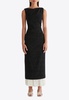Celena Boat-Neck Midi Dress