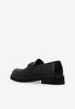 Gancini Plaque Leather Loafers