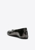 Mirror Leather Tabi Ballet Flats