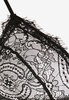 Semi-Sheer Lace Bra with Trims