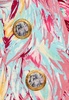 Feather-Printed Double-Breasted Blazer