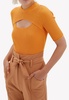 Keira Cut-Out Compact Rib Top