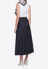 Sable Wool Midi Skirt
