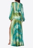 Carmen Coastal V-neck Maxi Dress