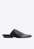 River Leather Lace-Up Flat Mules