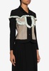 Single-Breasted Patchwork Fitted Jacket