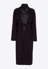 Wool Robe Coat with Satin Lapels