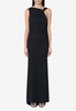 Draped Knot Maxi Dress