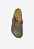 Boston Leather Buckled Clogs