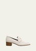 Leather Heeled Loafers