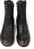 Bi-color Leather Boots for Women