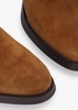 Adios Tan Suede Western Chelsea Mid-Heel Boots