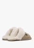 Sand Double-Face Sheepskin Closed Mule Slippers