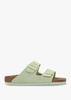 Arizona Faded Lime Suede Two Bar Mules