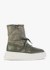 Indigo Leaf Puffy Quilted Trainer Boots