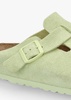 Boston Faded Lime Suede Leather Clogs